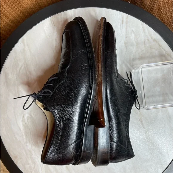 Belvedere Florence Ostrich Leather Black Loafer 10M - Picture 3 of 8